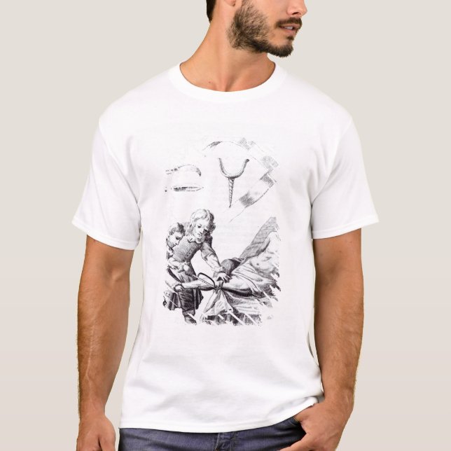 Kirurgisk funktion som amputerar en lägga benen på t shirt (Framsida)