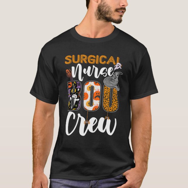 Kirurgisk sjuksköterska Boo Crew Halloween Matchin T Shirt (Framsida)