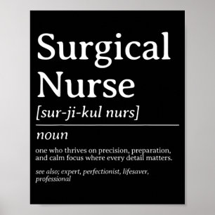 Kirurgisk sjuksköterska Definition Precision Care Poster