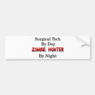 Kirurgisk tech-/Zombiejägare Bildekal