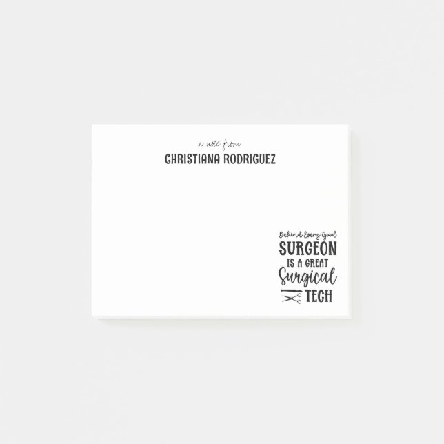 Kirurgisk teknik | Leksaker för kirurgisk teknik Post-it Block (Framsida)