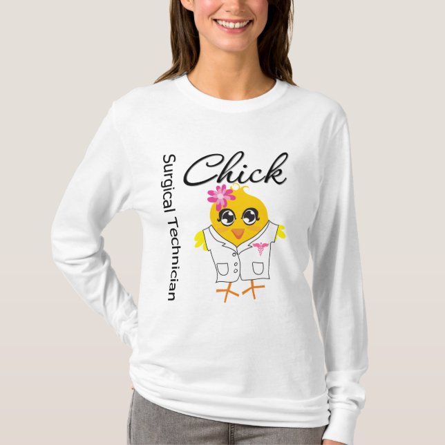 Kirurgisk teknikerchick t-shirt (Framsida)