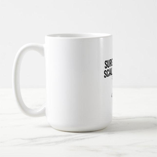 Kirurgisk Teknisk Scalpell Vänligen Kaffe Mugg (Vänster)