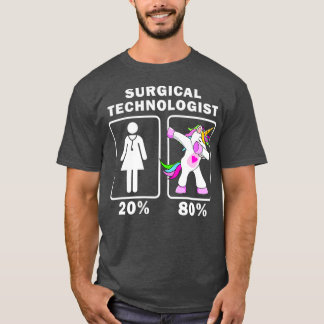 Kirurgisk teknolog Dabbing Unicorn t 20 80 Shirt