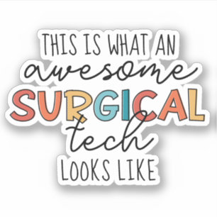 Kirurgisk teknolog Funny Surgery OR Tech Klistermärken