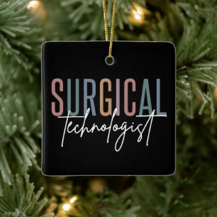 Kirurgisk teknolog Med Surg Tech Surgery Tech Julgransprydnad Keramik