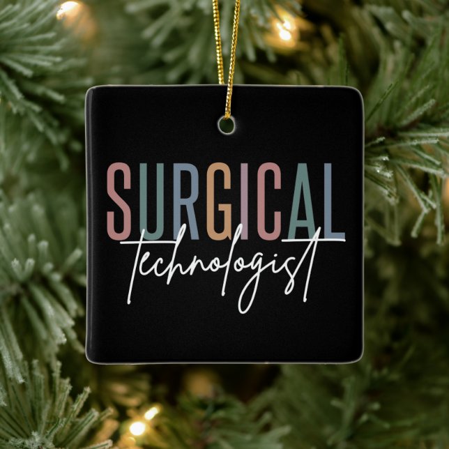 Kirurgisk teknolog Med Surg Tech Surgery Tech Julgransprydnad Keramik (Träd)