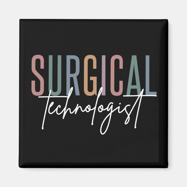 Kirurgisk teknolog Med Surg Tech Surgery Tech Magnet (Framsidan)