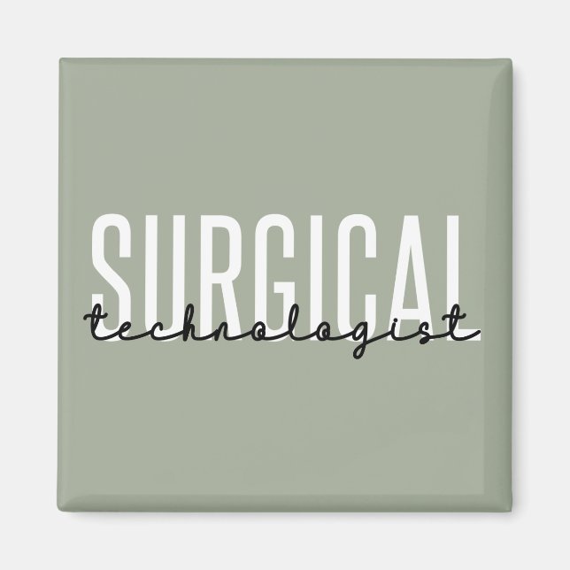 Kirurgisk teknolog Med Surg Tech Surgery Tech Magnet (Framsidan)
