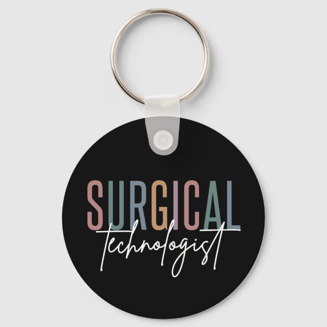 Kirurgisk teknolog Med Surg Tech Surgery Tech Nyckelring (Framsida)