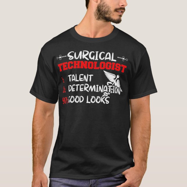 Kirurgisk teknolog Mentors SCrub Tech T Shirt (Framsida)