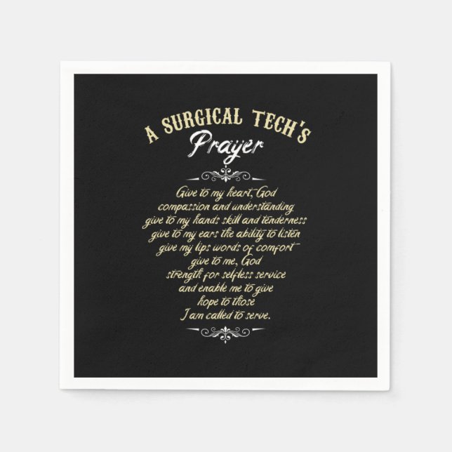 Kirurgisk teknolog Surgeon Medical Gift Surgica Pappersservett (Framsidan)