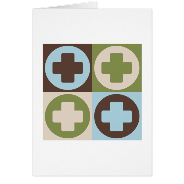 Kirurgisk teknologi för popkonst hälsningskort (Framsidan)