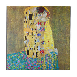 Kis 2 av Gustav Klimt Kakelplatta