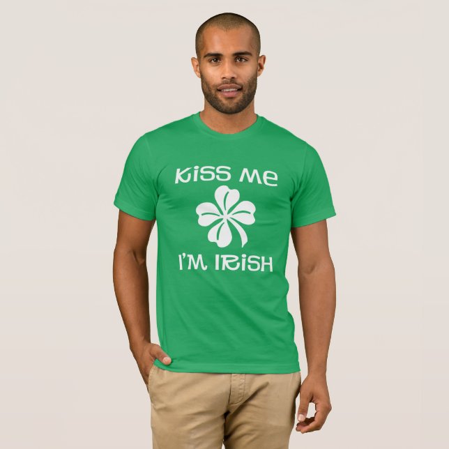 Kis mig. Jag är irländare. Tee Shirt (Hel framsida)