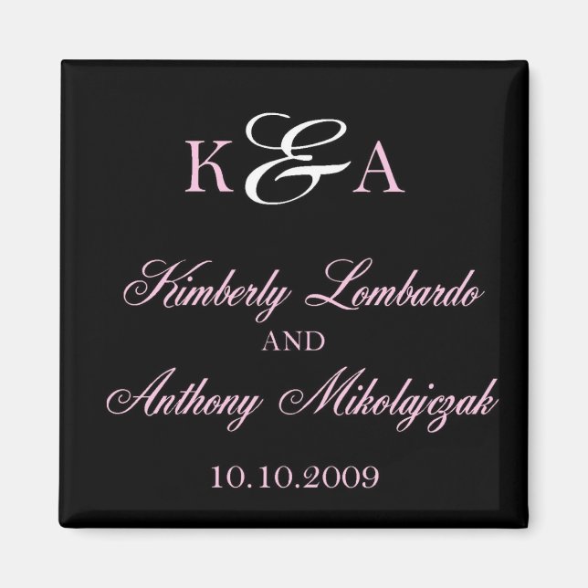 Kis och mjältsint på svart magnet (Framsidan)