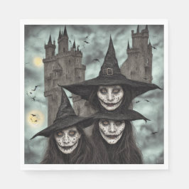 Kisar och slott - Pappra luncheonblöjor Pappersservett