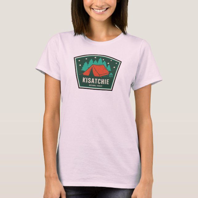 Kisatchie National Forest Louisiana Camping T Shirt (Framsida)