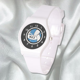 Kiselet för kvinnans monogram Volleyball Watch Armbandsur