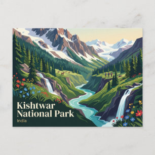Kishtwar nationalpark Indien Vykort