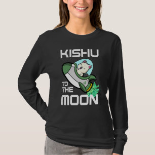 Kishu till Måne Crypto Kishu Inu Coin T Shirt