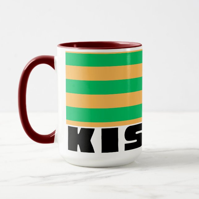 Kismet Mint  burgundy Mugg (Vänster)