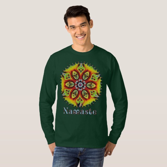 Kismet Namaste Kaleidoscope T-Shirt (Hel framsida)