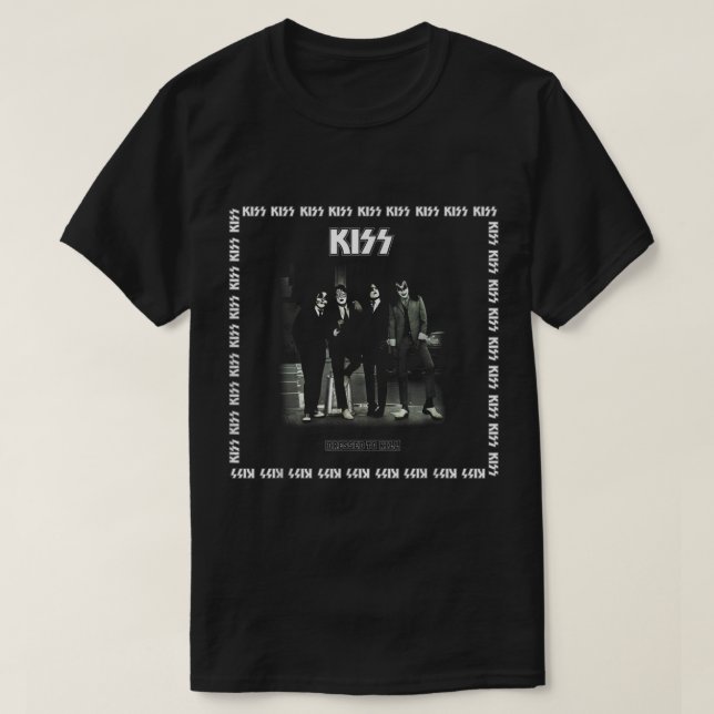 KISS 1975, nedtryckt på Döda T Shirt (Design framsida)