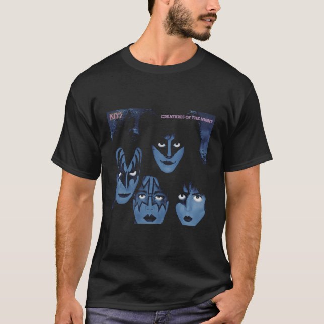 Kiss 1982 Nattskapelser T Shirt (Framsida)