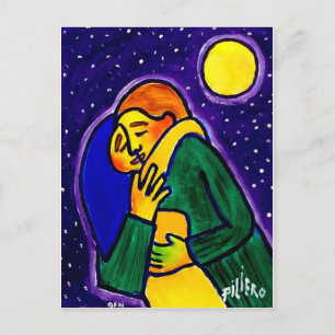 Kiss 1 av Piliero Vykort