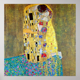 Kiss 2 av Gustav Klimt Poster