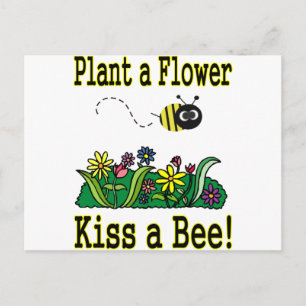 Kiss a Bee Vykort