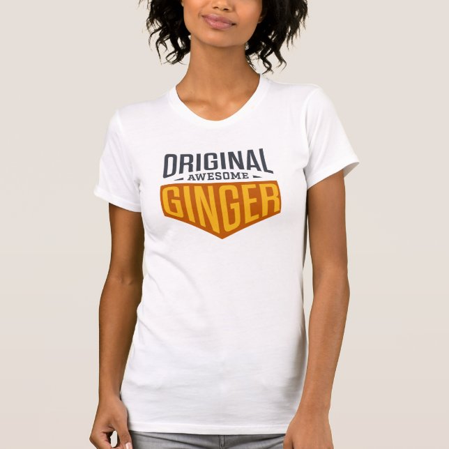 Kiss A Ginger Day - Original Fantastisk Ginger T Shirt (Framsida)