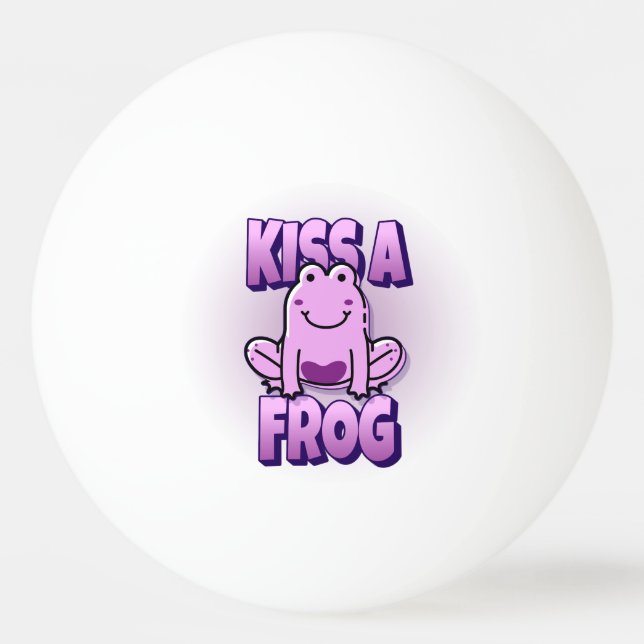 Kiss A Rosa Frog Pingisboll (Framsidan)