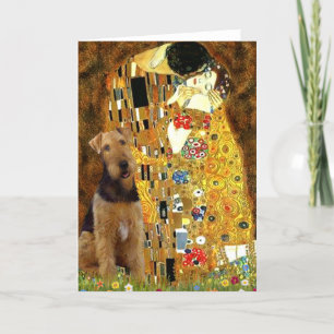 Kiss - Airedale Terrier (#1) Helgkort
