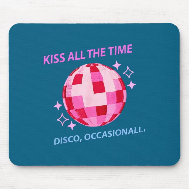 Kiss All Time Disco Ibland Konstverk Musmatta (Framsidan)
