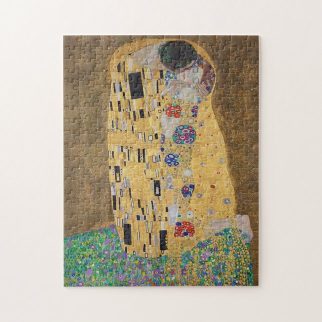 Kiss (älskare) Der Kuss av Gustav Klimt Pussel (Vertikal)