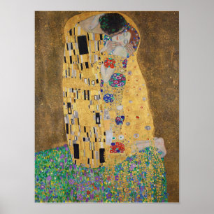 Kiss(älskare) der Kuss(Liebespaar) Gustav Klimt Poster