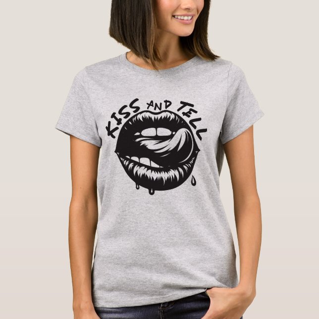 Kiss and Tell: Halloween Lips Tee (Framsida)