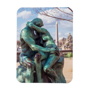 Kiss av Auguste Rodin i Tuileries, Paris Magnet