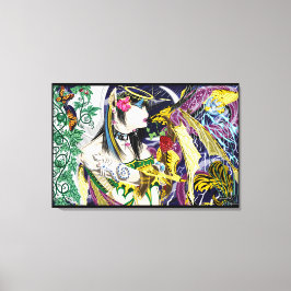 Kiss av Dragon Stretched Canvas Art Prints