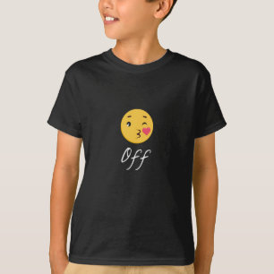 Kiss av Emoji Funny Trendig Popular Cute T Shirt