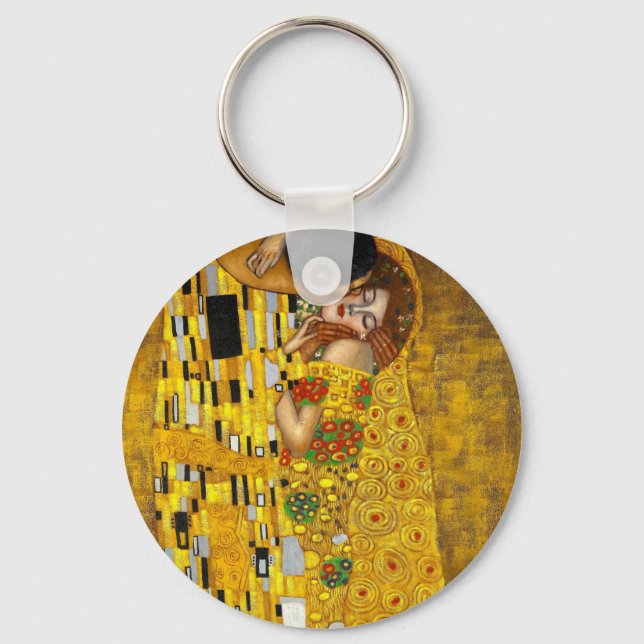 Kiss av Gustav Klimt Nyckelring (Framsida)