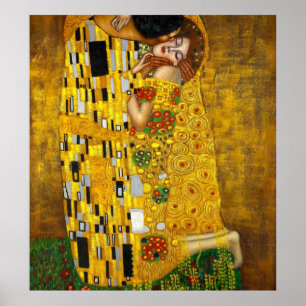 Kiss av Gustav Klimt Poster