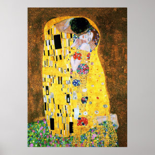 Kiss av Gustav Klimt Print Poster