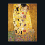 Kiss av Gustav Klimt-vykort Vykort<br><div class="desc">Gustav Klimt - Art nouveau Artist</div>