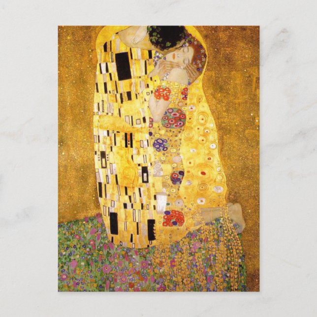 Kiss av Gustav Klimt-vykort Vykort (Framsida)