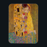 Kiss av Gustave Klimt Magnet<br><div class="desc">"The Kiss" av Gustave Klimt (1908,  oil and guld löv on canvas,  Österreichische Galerie Belvedere museum,  Belvedere Palace,  Wien,  Österrike)</div>