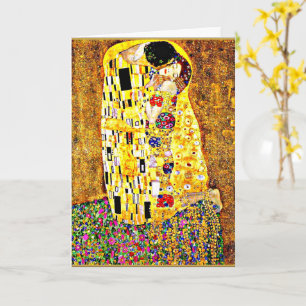 Kiss, berömd av Gustav Klimt Kort