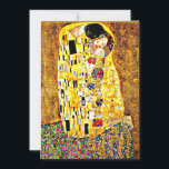 Kiss, berömd av Gustav Klimt Kort<br><div class="desc">Kiss,  passionerad målning av den österrikiska symbolartisten Gustav Klimt</div>